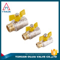 TMOK brand male female BSP/NPT cw617n ball valve for gas nickel plated PN25 medium pressure CE hydraulic full port control valv